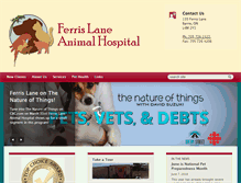 Tablet Screenshot of ferrislaneanimalhospital.com